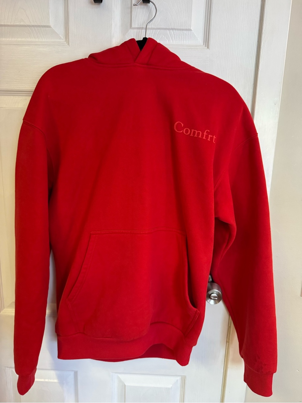 Comfrt Women's minimalist Crimson hoodie